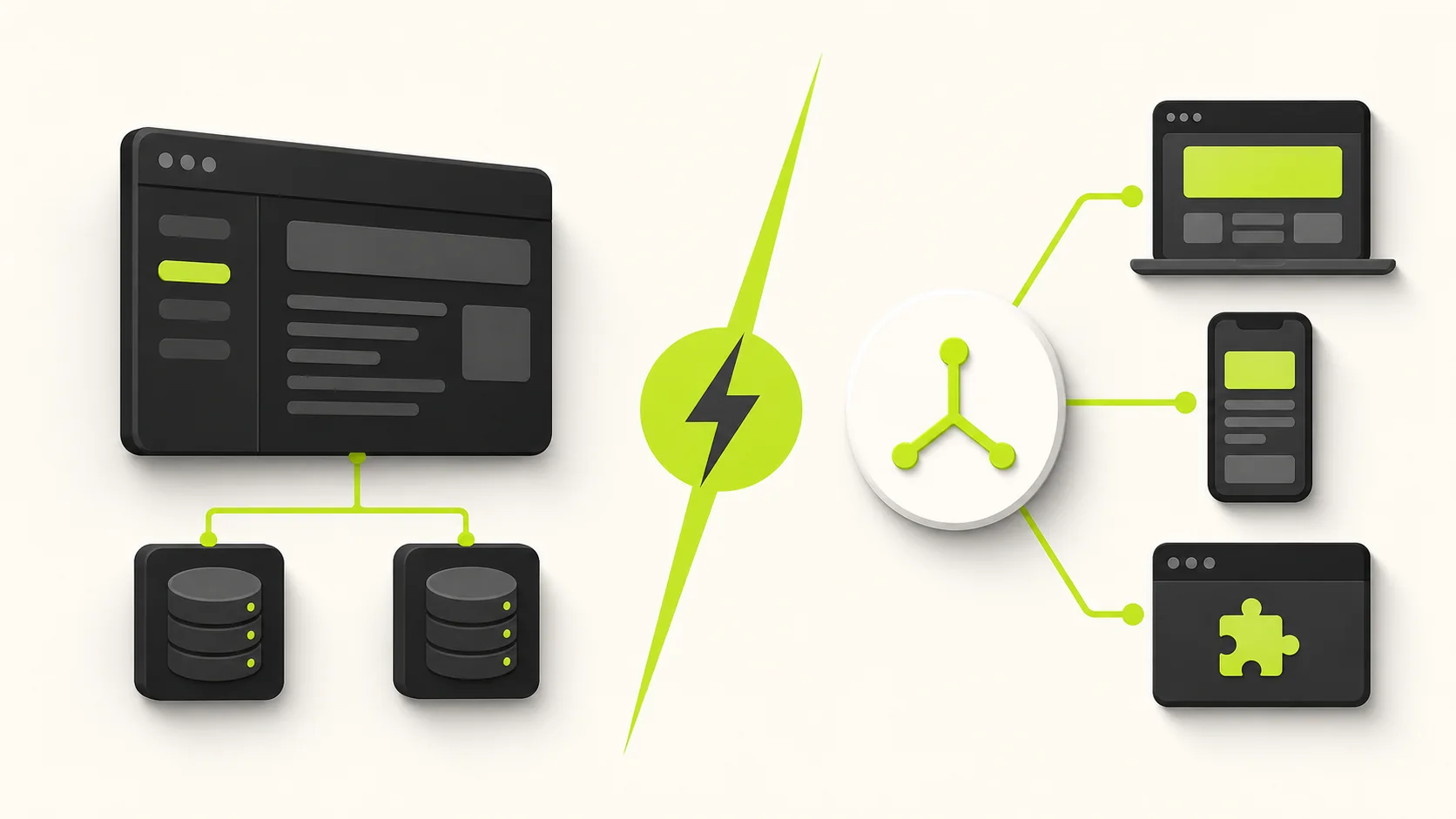 Two web-first SaaS foundations compared side by side