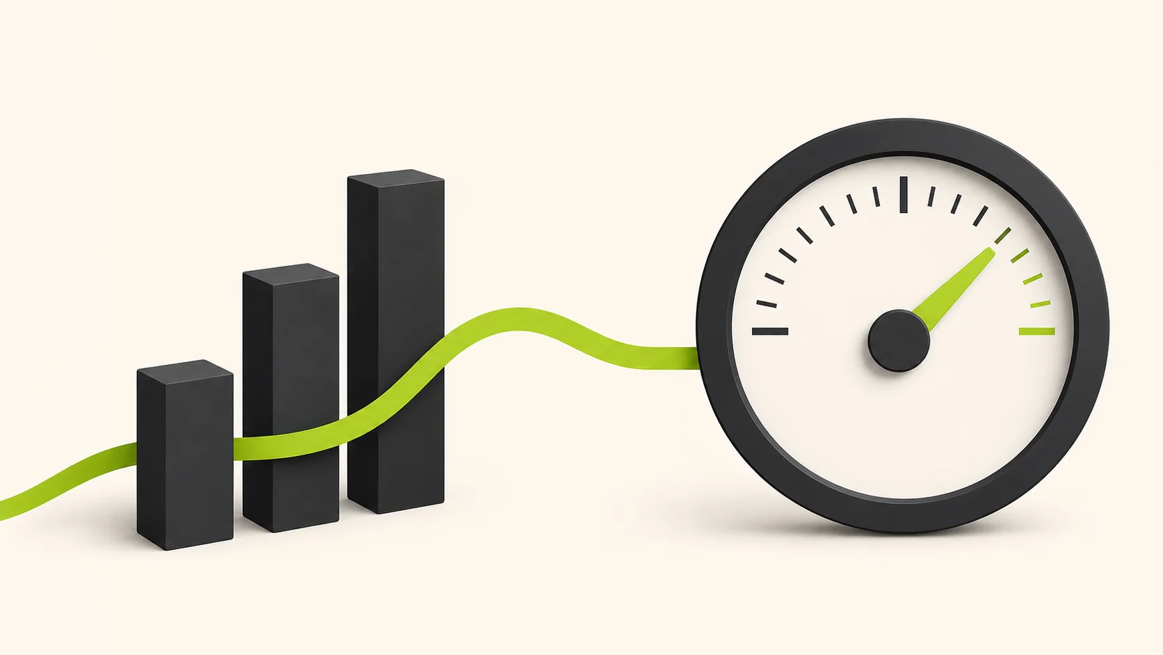 Analytics chart modules rising from an application data layer