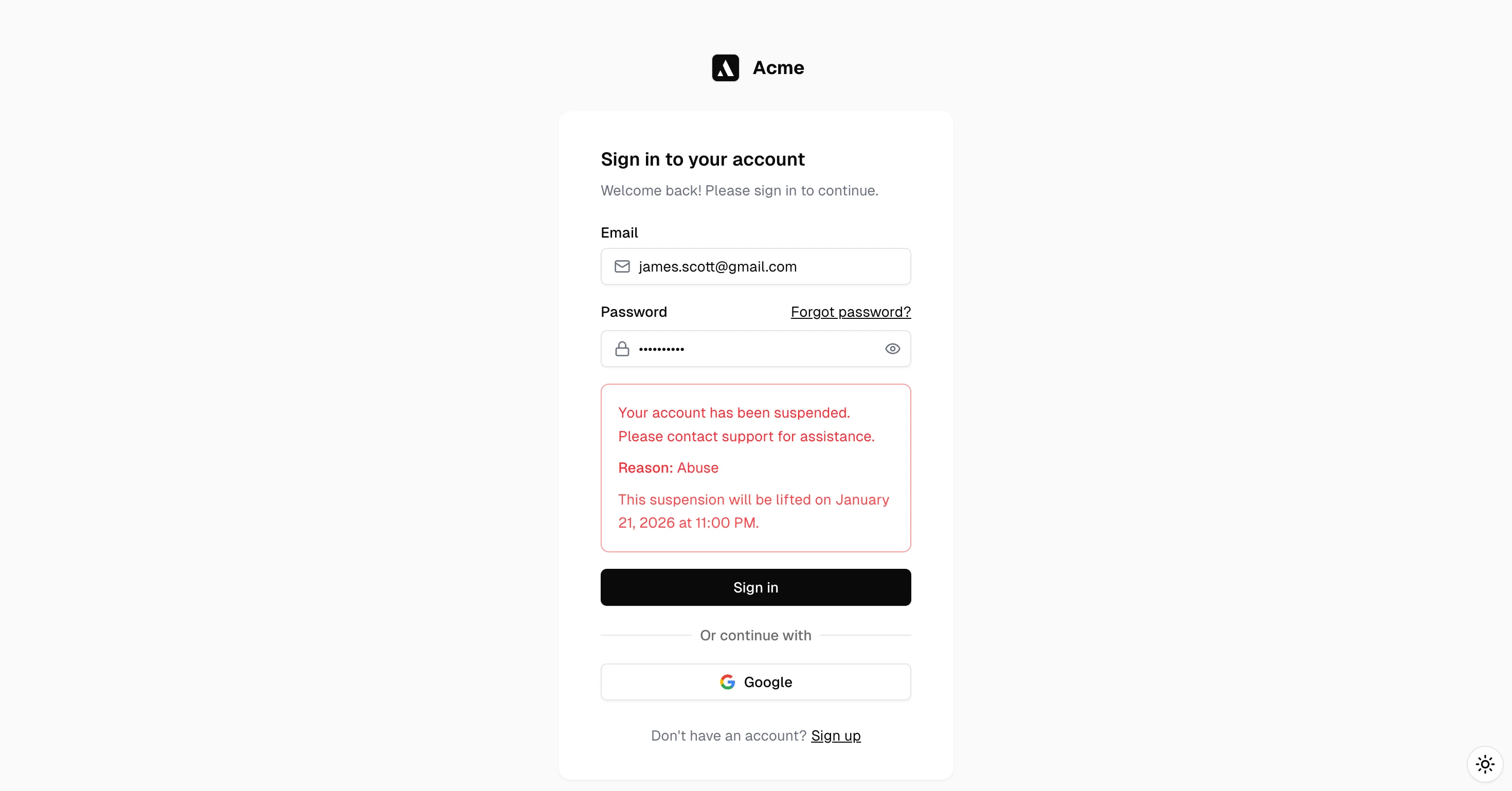 Banned