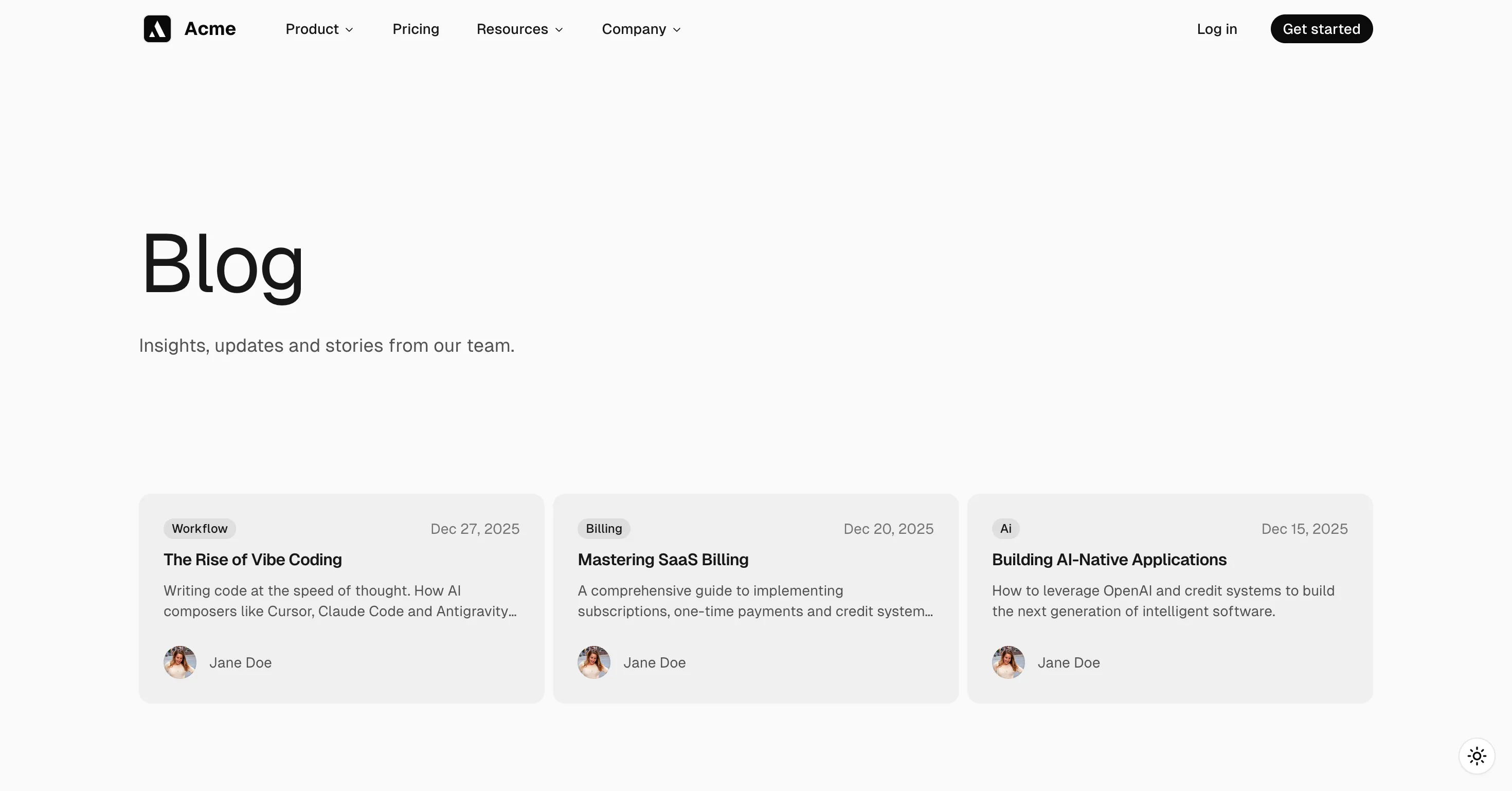 Blog (Content Collections)