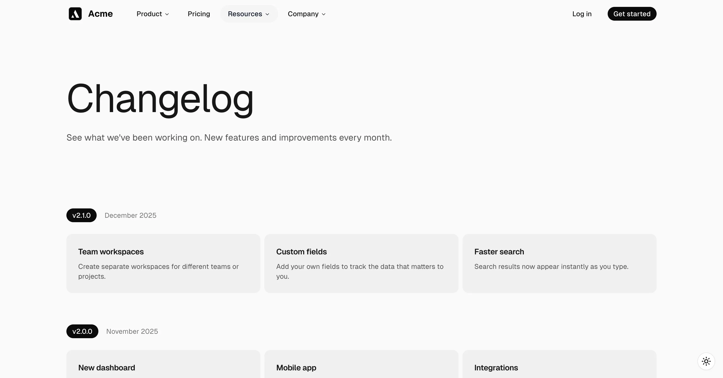 Changelog