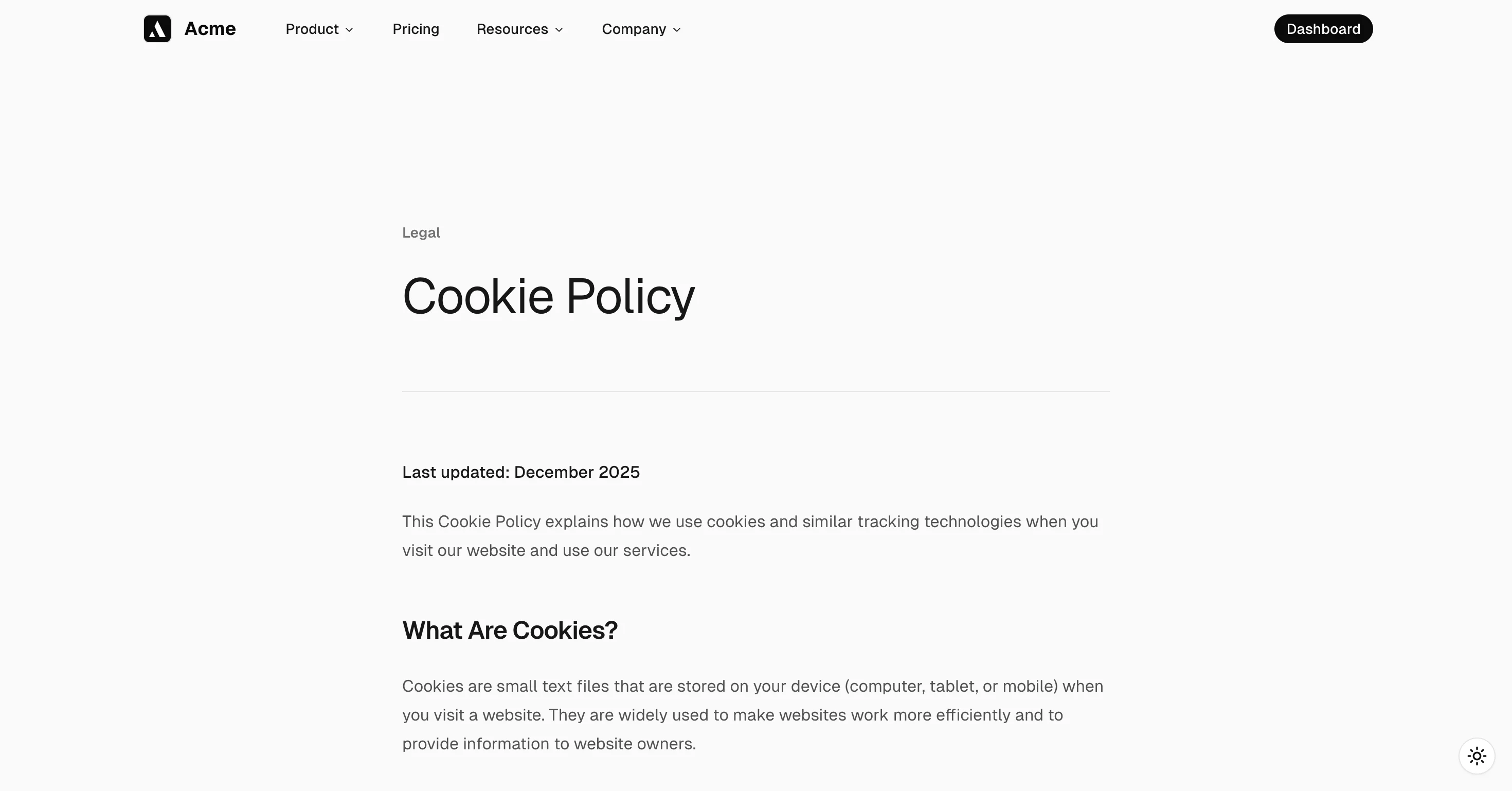 Cookies Policy