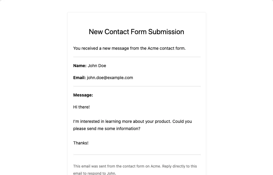 Contact Form
