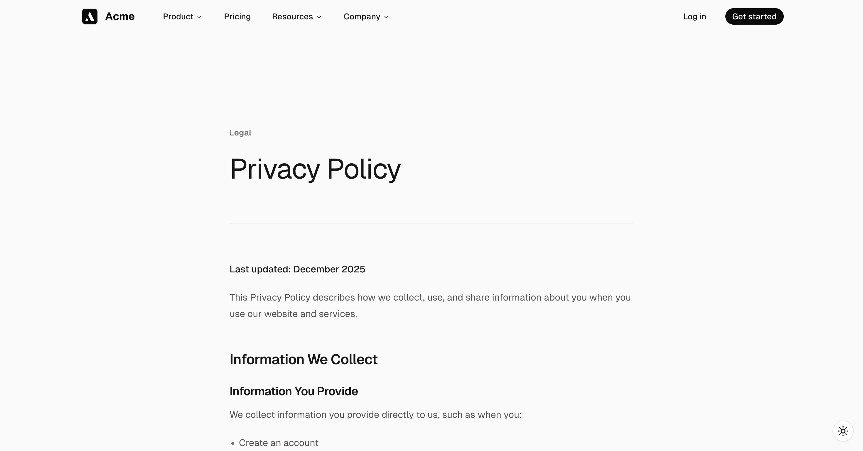 Privacy Policy