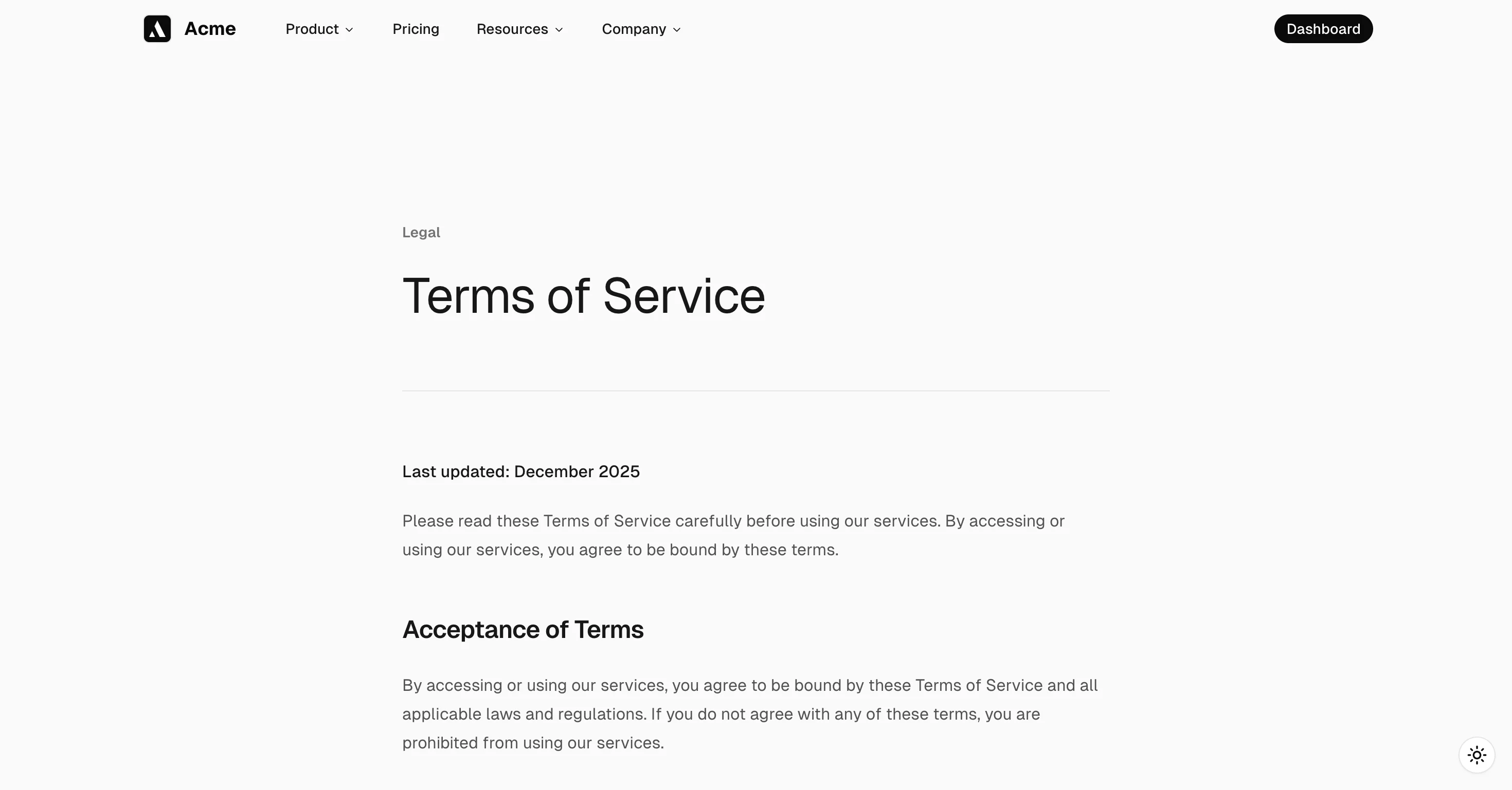 Terms of Service